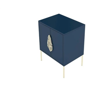 Nachttisch  Merlin ¦ blau ¦ Maße (cm): B: 54 H: 69