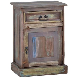 Nachttisch Cancun Massivholz Pinie Shabby Chic Mexiko Möbel Mexikanisch