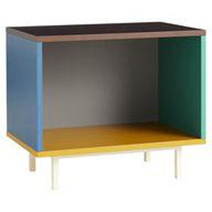 Nachttisch Colour Cabinet Floor holz bunt / Small - L 60 x H 51 cm - Hay -