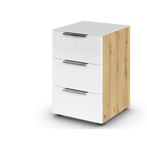 Nachttisch Flipp - holzfarben - Materialmix - 40 cm - 60 cm | Möbel Kraft