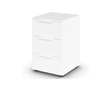 Nachttisch Flipp - weiß - Materialmix - 40 cm - 61 cm | Möbel Kraft