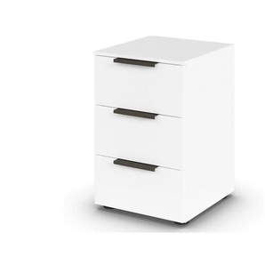 Nachttisch Flipp - weiß - Materialmix - 40 cm - 61 cm | Möbel Kraft