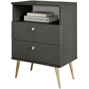 Nachttisch Laura ¦ grau ¦ Maße (cm): B: 50 H: 70 T: 34.0