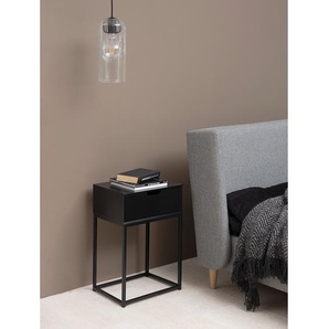 Nachttisch Minturno II 40 x 62 x 30cm Schwarz/Schwarz