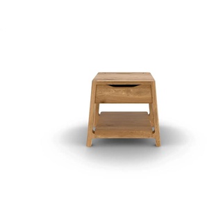Nachttisch mit 1 Fach 1 Schub - holzfarben - Materialmix - 47 cm - 40 cm | Möbel Kraft
