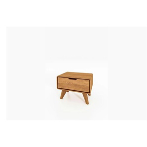 Nachttisch mit 1 Schub - holzfarben - Materialmix - 47 cm - 33 cm | Möbel Kraft