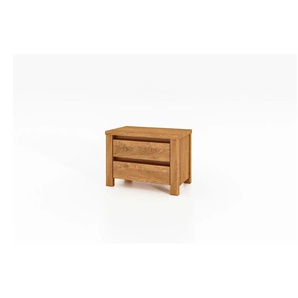 Nachttisch mit 2 Schubladen - holzfarben - Materialmix - 51 cm - 37 cm | Möbel Kraft