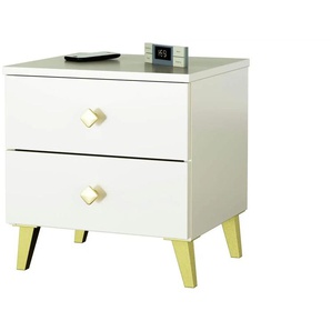 Nachttisch mit 2 Schubladen Luna ¦ beige ¦ Maße (cm): B: 40 H: 43
