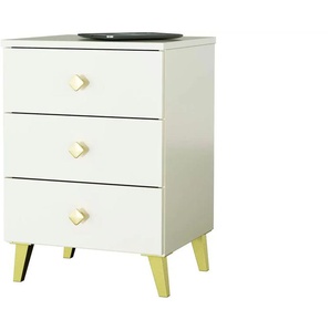Nachttisch mit 3 Schubladen Lara ¦ beige ¦ Maße (cm): B: 40 H: 58
