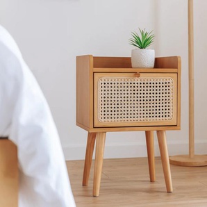 Nachttisch Rattan Bali x2 / Rohrgeflecht