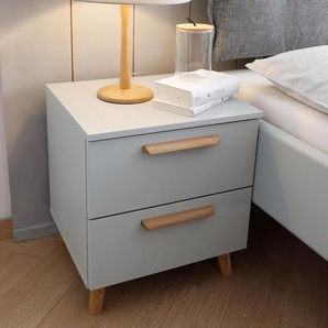 Nachttisch »Skandi« - grau - Holz -