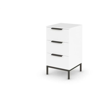 Nachttisch   ¦ weiß ¦ Maße (cm): B: 40 H: 72
