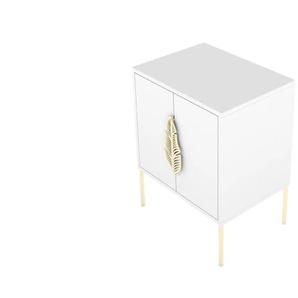 Nachttisch  Merlin ¦ weiß ¦ Maße (cm): B: 54 H: 69