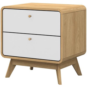 Nachttisch Woodmoor 51 x 53 x 39cm Multicolor/Eiche/Weiß