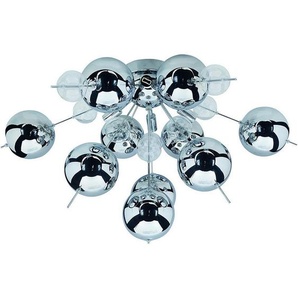 Näve Deckenleuchte Explosion, Klar, Chrom, Metall, Glas, 38 cm, Lampen & Leuchten, Innenbeleuchtung, Leuchten nach Räumen, Schlafzimmerlampen