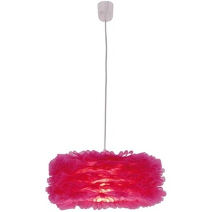 Näve Hängeleuchte Volant, Rot, Weiß, Pink, Kunststoff, 101 cm, Lampen & Leuchten, Innenbeleuchtung, Hängelampen