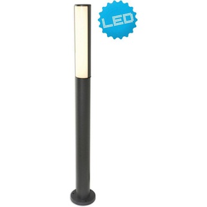 näve LED Außen-Stehlampe Flair, Warmweiß, Aluminium dunkelgrau Höhe 90cm IP54 warmweißes Licht