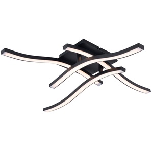 NÄVE LED-Deckenleuchte 1383222, 24W, 2400lm, 3000K, 45cm, schwarz