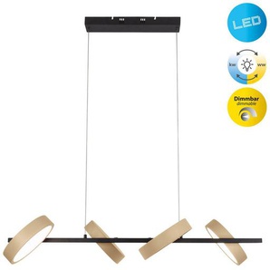 näve LED Pendelleuchte Tessa, Dimmfunktion, mehrere Helligkeitsstufen, LED wechselbar, warmweiß - kaltweiß, dimmbar per Touch, inkl. CCT-Funktion, warmweiß/neutralweiß/kaltweiß