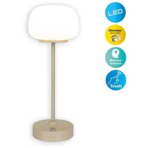 näve LED Tischleuchte »Pina«, 1 flammig, Leuchtmittel LED-Modul   LED wechselbar, Akku aufladbar, USB Typ C inkl. Kabel 100cm, Touch, dimmbar