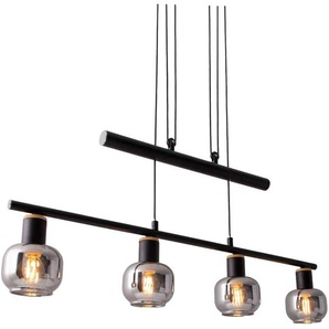 NÄVE Pendelleuchte 7090422, 40W, 4xE14, schwarz/natur