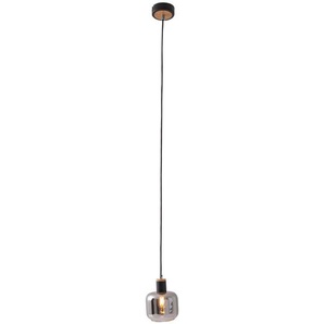 Näve Pendelleuchte Fumoso, Natur, Schwarz, Metall, Glas, 120 cm, Lampen & Leuchten, Innenbeleuchtung, Hängelampen, Pendelleuchten