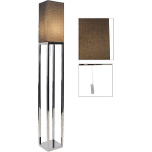 näve Stehlampe Alfa, ohne Leuchtmittel, Flurleuchte H: 150,5cm, 1xE27, dunkelgrau/chrom, IP20