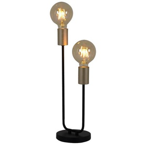 Näve Tischleuchte Modo, Gold, Kunststoff, 45.3 cm, Lampen & Leuchten, Innenbeleuchtung, Tischlampen, Nachttischlampen
