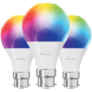 Nanoleaf Led-Dekoleuchte, Weiß, Kunststoff, 3-teilig, Farbwechsler, Farben fixierbar, Smartphone-Steuerung, Lampen & Leuchten, Innenbeleuchtung, Dekoleuchten, Dekoleuchten