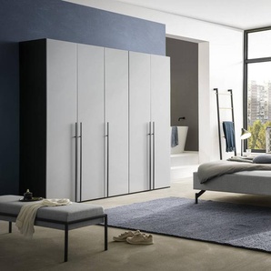 Hasena Polsterbett Nardo, Bezugsfarbe: Pepe grey, Metallfarbe: Anthracit, verschiedene Größen