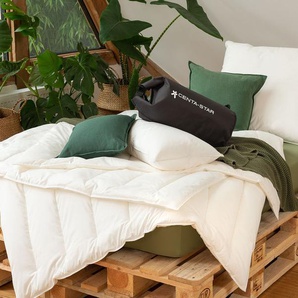 Naturfaserbettdecke CENTA-STAR Veggie Bettdecken Gr. B/L: 200 cm x 135 cm, warm, weiß Kinder Kinderbettdecke