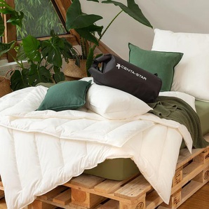 Naturfaserbettdecke CENTA-STAR Veggie Bettdecken Gr. B/L: 220 cm x 155 cm, warm, weiß Kinder Kinderbettdecke