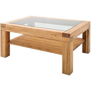 Naturoo Couchtisch Kaster Massivholz Wildeiche 120x50x70 cm (BxHxT)