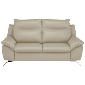 Natuzzi Editions Sofa aus Echtleder Orlando ¦ beige ¦ Maße (cm): B: 180 H: 94 T: 95.0