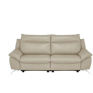 Natuzzi Editions Sofa aus Echtleder Orlando ¦ beige ¦ Maße (cm): B: 212 H: 94 T: 95.0