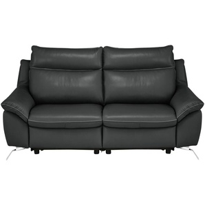 Natuzzi Editions Sofa aus Echtleder Orlando ¦ schwarz ¦ Maße (cm): B: 174 H: 94 T: 95.0