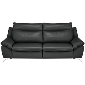 Natuzzi Editions Sofa aus Echtleder Orlando ¦ schwarz ¦ Maße (cm): B: 219 H: 94 T: 95.0