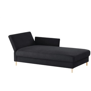 nehl Liege Easy - schwarz - Materialmix - 96 cm - 80 cm - cm 220,0 | Möbel Kraft