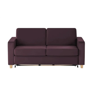 nehl Schlafsofa Boston Deluxe - lila/violett - Materialmix - 199 cm - 91 cm - cm 103,0 | Möbel Kraft