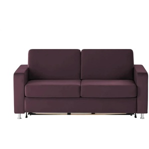 nehl Schlafsofa Boston Deluxe - lila/violett - Materialmix - 199 cm - 91 cm - cm 103,0 | Möbel Kraft