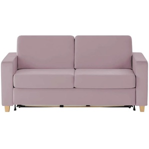 nehl Schlafsofa Boston Deluxe ¦ rosa/pink ¦ Maße (cm): B: 199 H: 91 T: 103.0