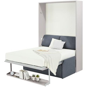 nehl Schrankbett  2weiRaumWunder ¦ blau ¦ Maße (cm): B: 169 H: 230 T: 119.0