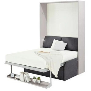 nehl Schrankbett  2weiRaumWunder ¦ grau ¦ Maße (cm): B: 169 H: 230 T: 119.0