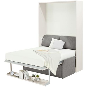 nehl Schrankbett  2weiRaumWunder ¦ grau ¦ Maße (cm): B: 194 H: 230 T: 119.0