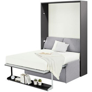 nehl Schrankbett  2weiRaumWunder ¦ grau ¦ Maße (cm): B: 175 H: 230 T: 119.0