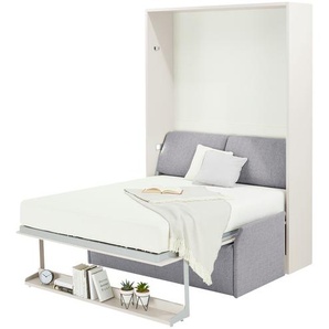 nehl Schrankbett  2weiRaumWunder ¦ grau ¦ Maße (cm): B: 169 H: 230 T: 119.0