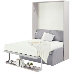 nehl Schrankbett  2weiRaumWunder ¦ grau ¦ Maße (cm): B: 175 H: 230 T: 119.0