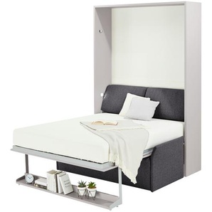 nehl Schrankbett  2weiRaumWunder ¦ grau ¦ Maße (cm): B: 194 H: 230 T: 119.0