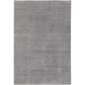 Nest Hochflor Shaggyteppich Soda Grau 120x170 cm - Langflor Teppich für Wohnzimmer