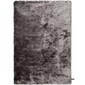 Nest Hochflor Shaggyteppich Whisper Grau 80x150 cm - Bettvorleger für Schlafzimmer